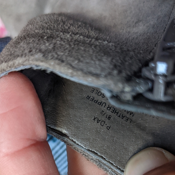 STEVE MADDEN P-Dax taupe suede platform heeled ankle booties - Picture 10 of 16